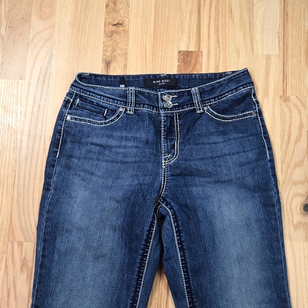 Nine West women's Y2K style Embellished Jeans Boot Cut size 8/28 - Picture 4 of 9
